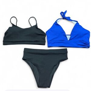 Unbranded Black and Blue Bikini Bundle 3XL Like New